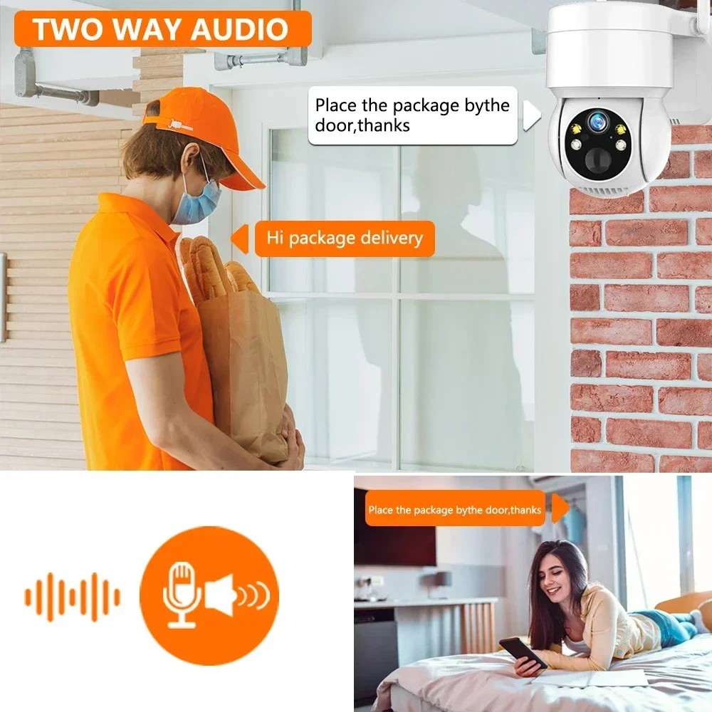 Solar Panel Wifi Camera HD 5MP Outdoor PTZ With Rechargeable Battery PIR Motion Detection Audio 100% Wireless Security IP Camera