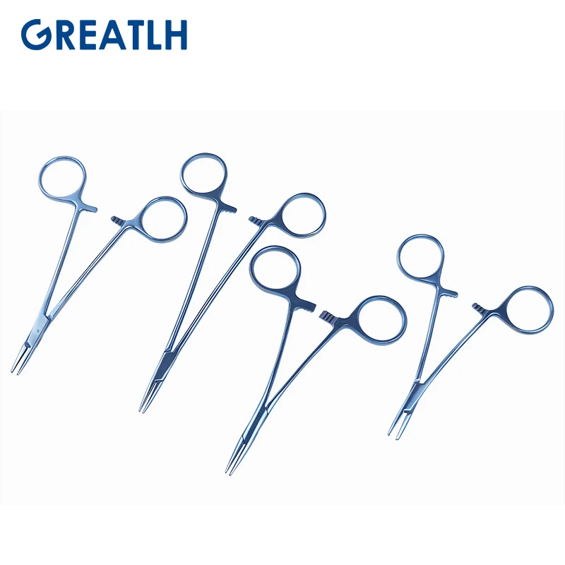 Medical Needle Holder with Lock Ophthalmic Eye Instruments Double Eyelid Instruments