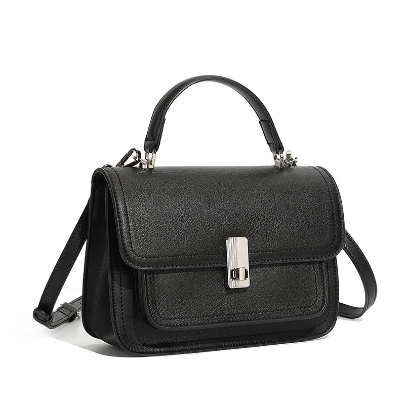 

Small Bag Crossbody Women Genuine Leather Messenger Bag Cow Leather Single Shoulder Hand-held Square Cowhide Handbag