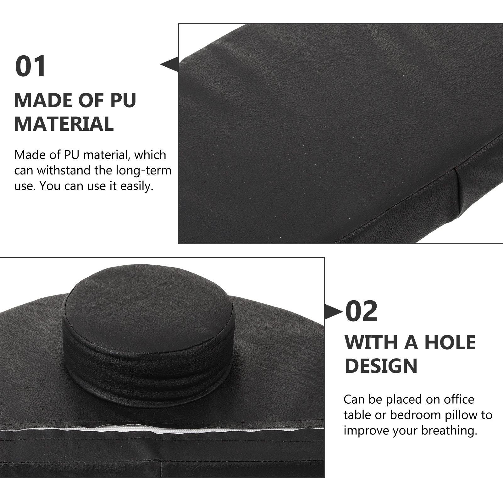 

Ergonomic Beauty Massage Pillow Face Down Headrest SPA Salon Cushion Breathing Hole Office Bedroom Pillows Massage