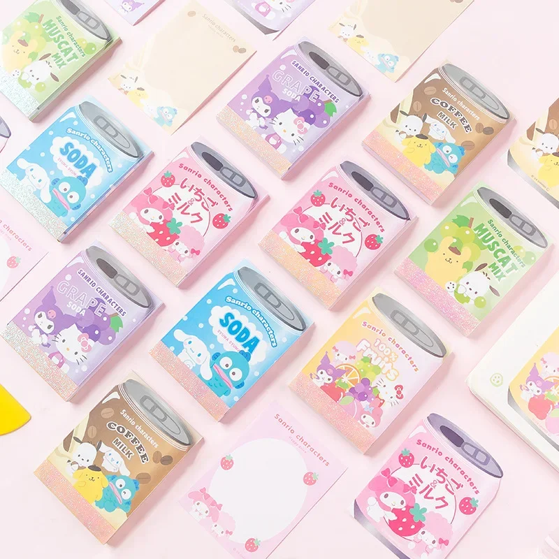 Sanrio Notebook Pocket Anime Hello Kittys Kuromi Planner Daily Memos Cinnamoroll Mini Note Book Notepad Student Stationery Gifts