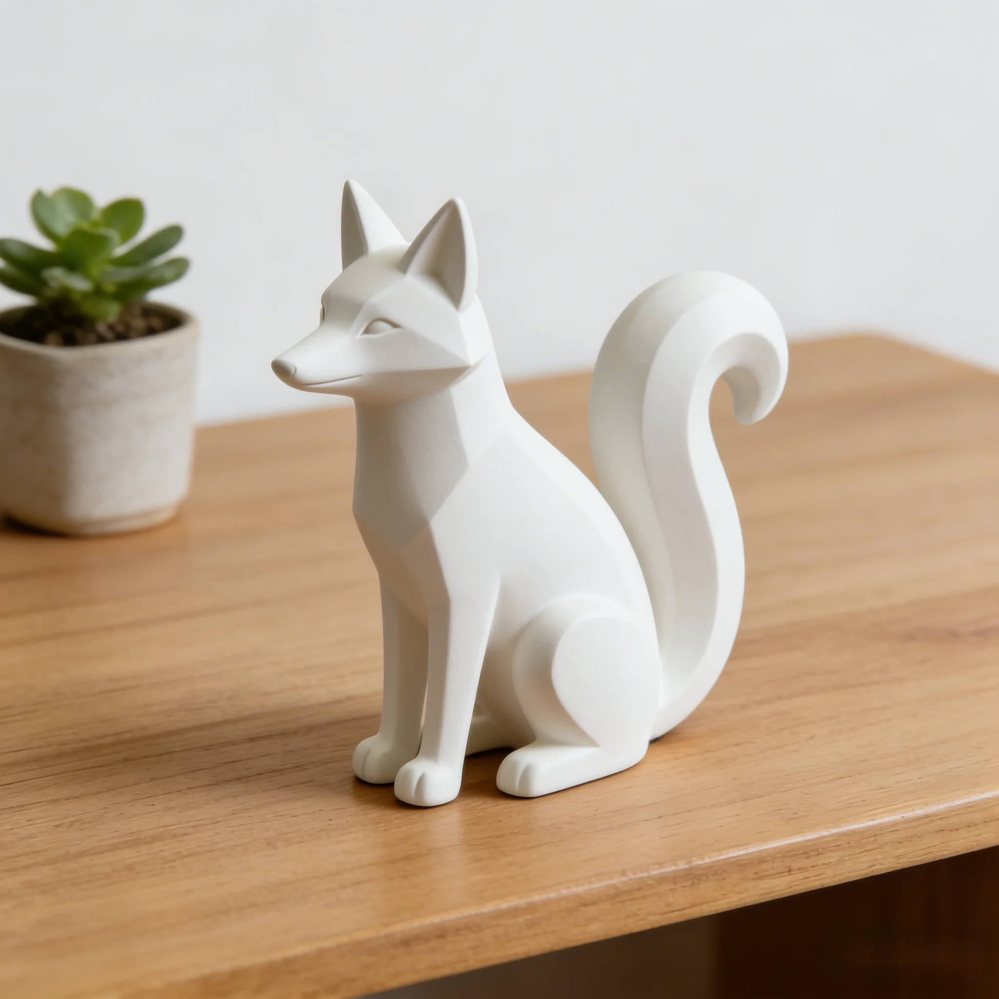 تمثال ثعلب لطيف ثلاثي الأبعاد لسطح المكتب - ديكور مكتب منزلي مبتكر، هدية مثالية للدراسة/المكتب #1