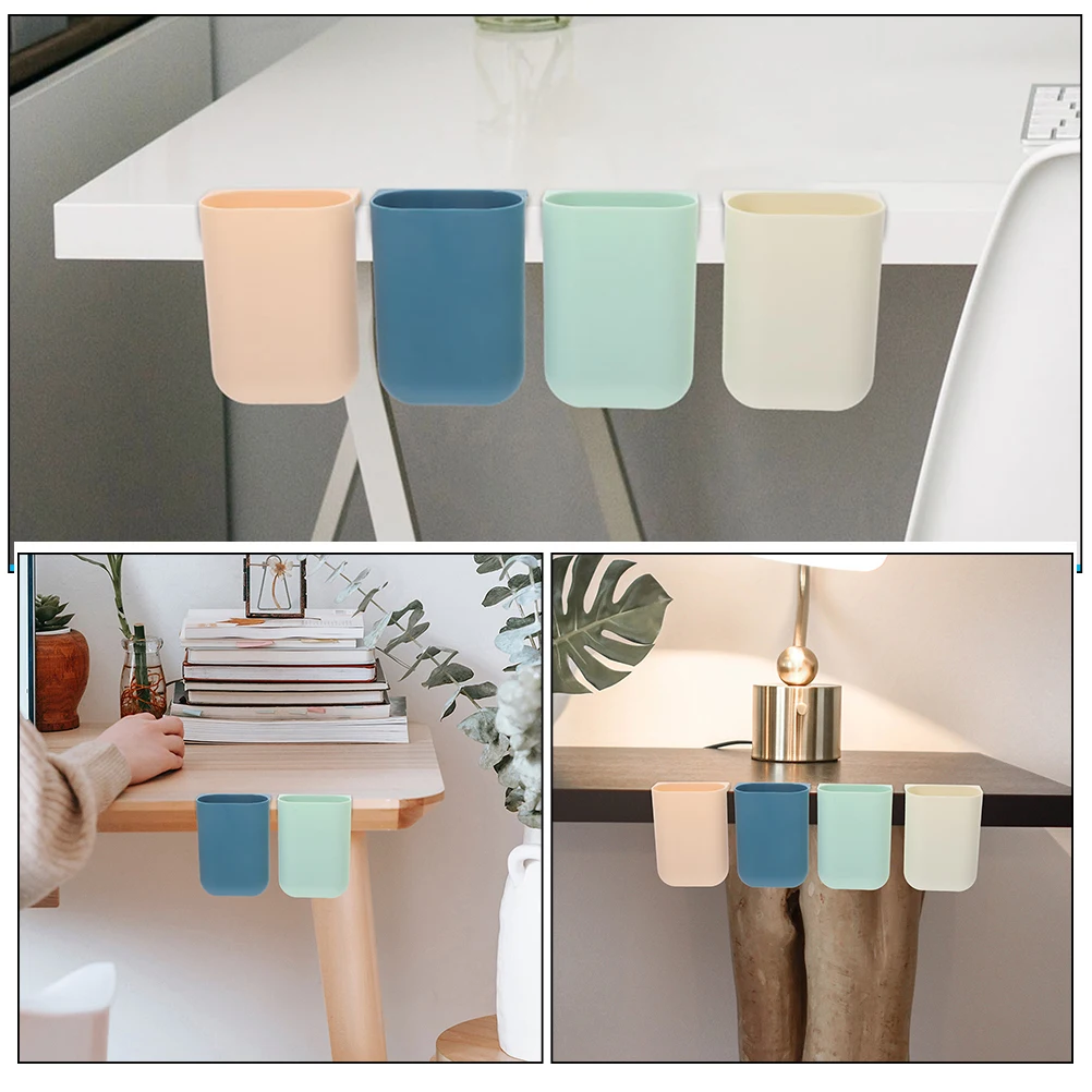 8 Pcs Desktop Storage Box Cart Container Hanging Bins Plastic Flower Pots Organizer Cups