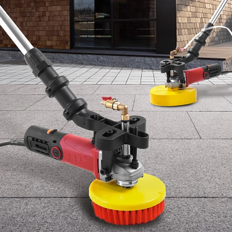 Electric Concrete Ground Brushing Machine 860W Multifunction Floor Cleaning Tools Handheld Marble Tile Terrazzo Clean Equipment