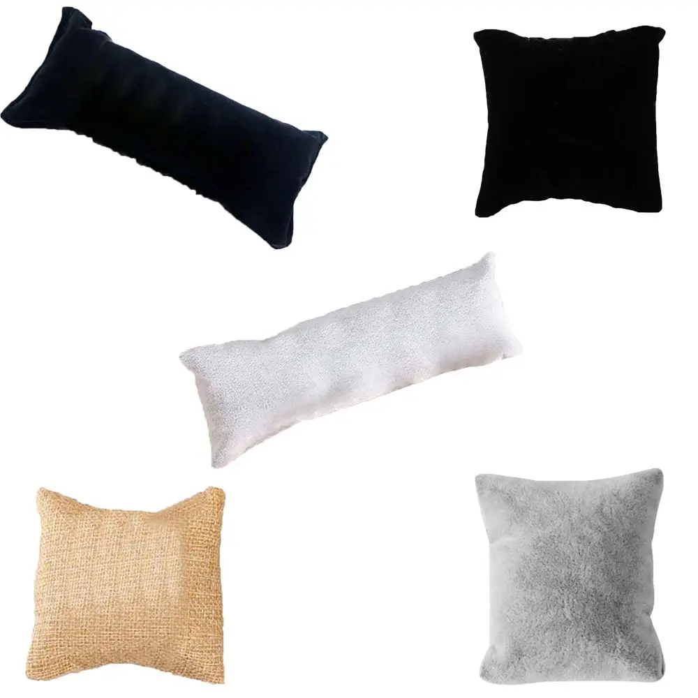 

Fashion Soft Gift Cushion Velvet Jewelry Organizer Display Pillow Bracelet Display Wristwatch Holder