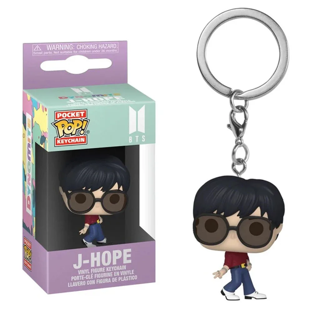 POP BTS Keychain Toy Kpop Cartoon V JUNG KOOK JIMIN Jin V J-HOPE Pocket Pop Keychain Vinyl Action Figure Collection Toys