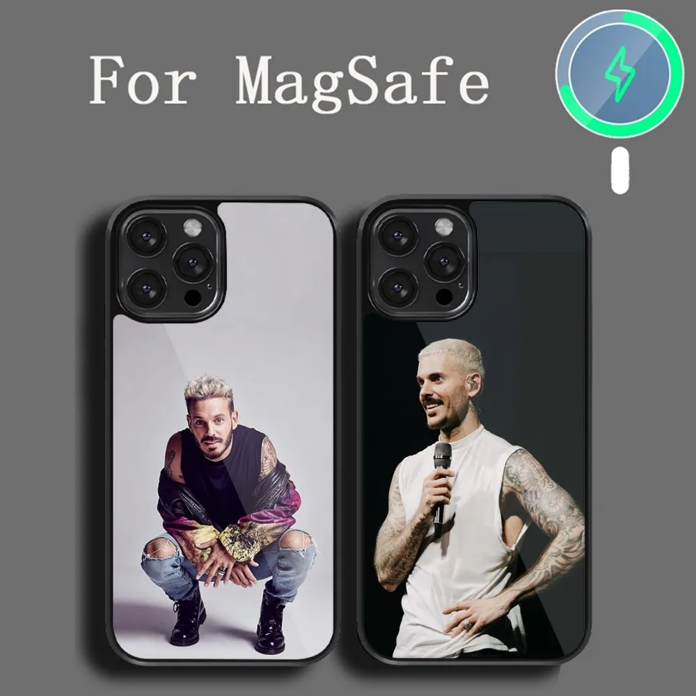 Singer Matt Pokora  Phone Case For iPhone 14 13 12 11 15 Pro Max Plus Magsafe Magnetic Cover