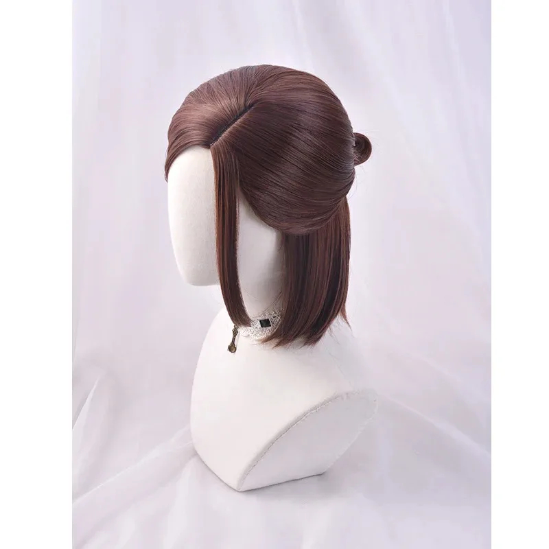 

20151123 Game The Last of Us Ellie Brown Short Side Parting Styled Heat Resistant Synthetic Hair Cosplay Wigs + Wig