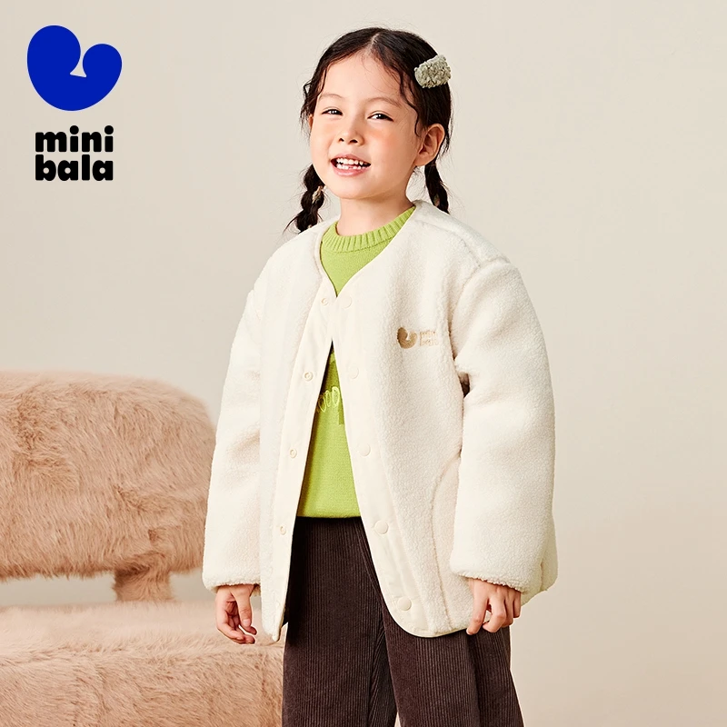 Mini Bala Thickened Parent-Child Padded Jacket with Waterproof on Both Sides for Children Winter.