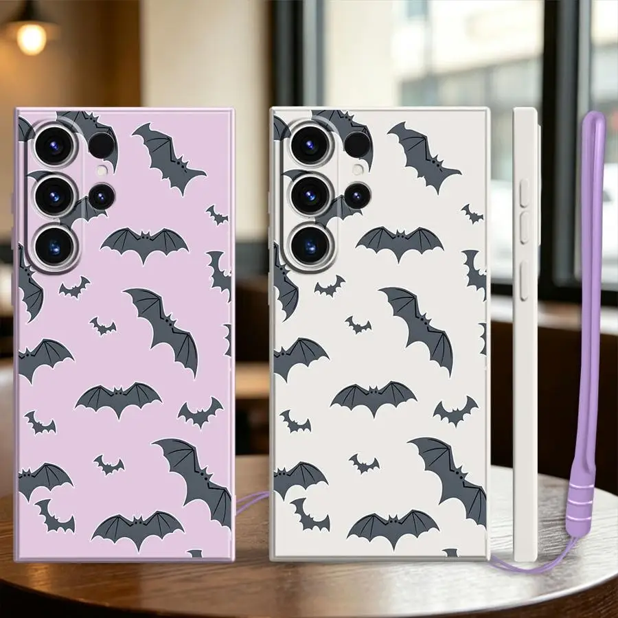 Phone Cover Case for Samsung Galaxy S26 S23 S25 Edge S20 FE S22 S21 Plus S24 Ultra Note 20 10 Ultra Bat Art Gothic