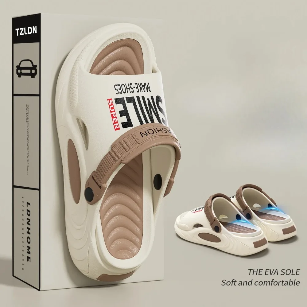 

Новые уличные легкие шлепанцы из ЭВА, домашние удобные мягкие мужские тапочки, мужские тапочки, женская и мужская пляжная обувь для отдыха