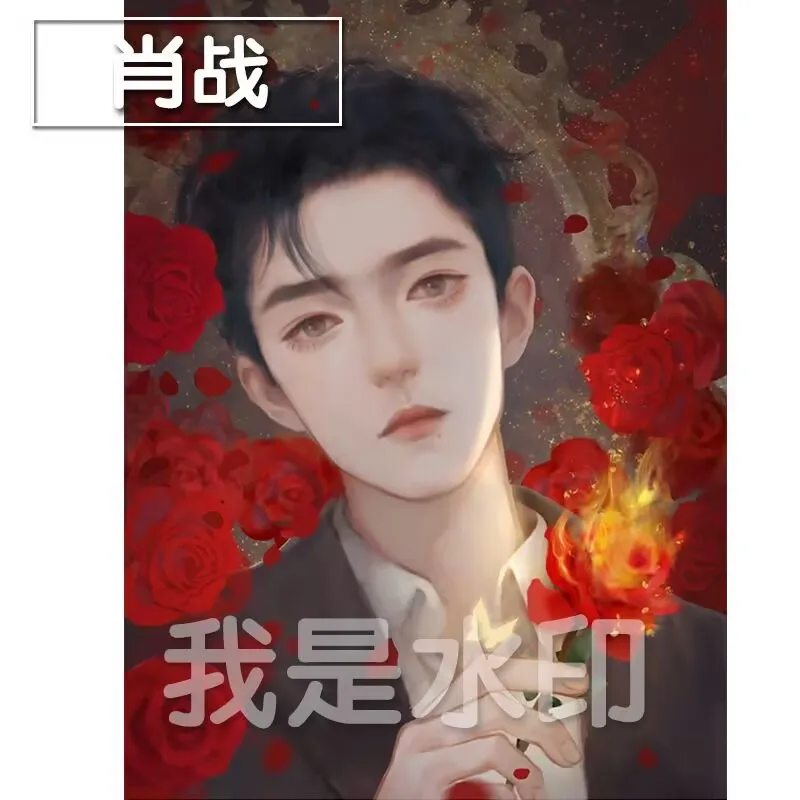 シャオ・ザンの誕生日プレゼント、漫画を原作とした両面ポスターは、アクリル製の卓上装飾です。