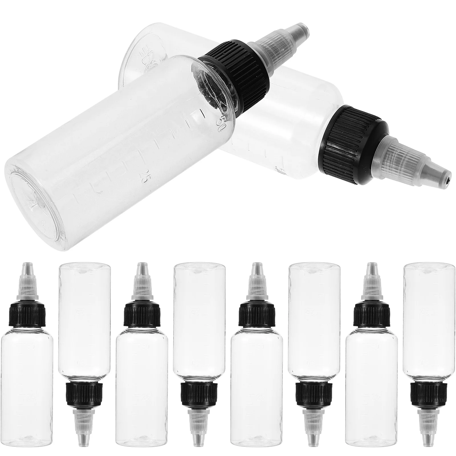 

10 Pcs Sunscreen Large Pump Bottle Solvent Airbrush Plastic Portion Liquid Big Water