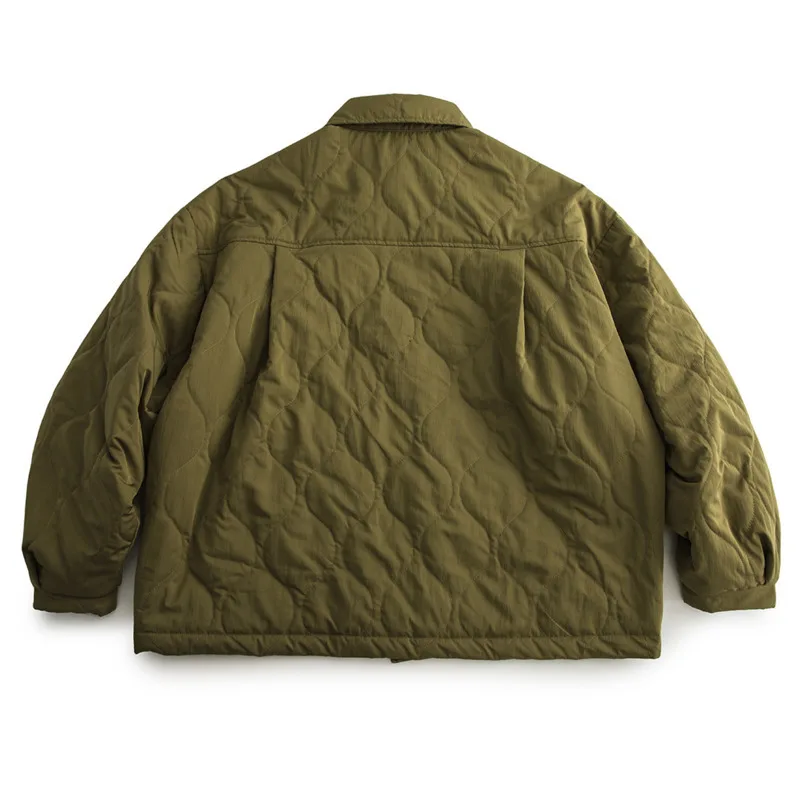 2024 High Street da uomo Harajuku Coppia Cappotto di moda giapponese Colletto multifunzionale Tasca in cotone leggero Abiti larghi