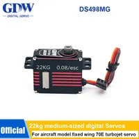 GDW DS498MG medium-sized all-metal digital high-pressure high-torque 22KG aircraft model fixed wing 70E turbojet servo ds498 mg