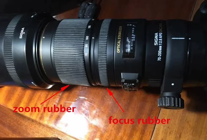 New Repair Part Lens Zoom Ring Rubber& Focus  Rubber For Sigma 70-200 mm 70-200mm F2.8 EX DG OS HSM Camera repair part