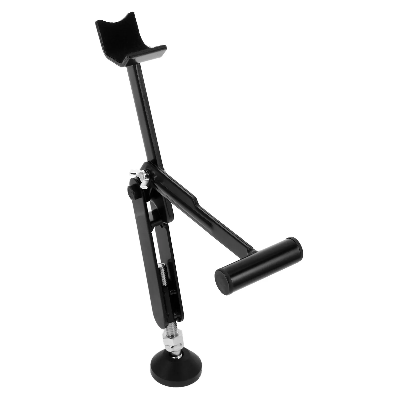

Motorcycle Stand Lift Black Foldable Portable Rear Front Wheel Lift Stand Easy Motorcycle Tire Changing Maintenance Support