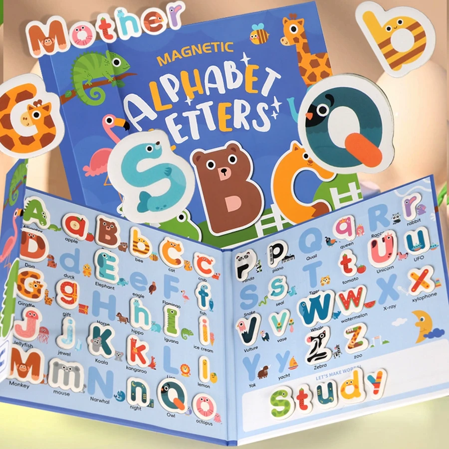 

1PCS Spelling Game for Children with 26 English Letters Spelling Exercises, Early Education Cognitive Puzzle Toys