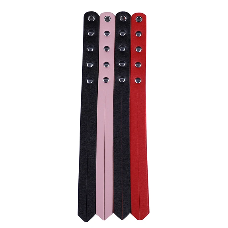 New PU Leather Paddle Slapper Whip For Horse Training Enhance Pain Equestrian Training Horse Whip Equestrian Riding Crops view 5