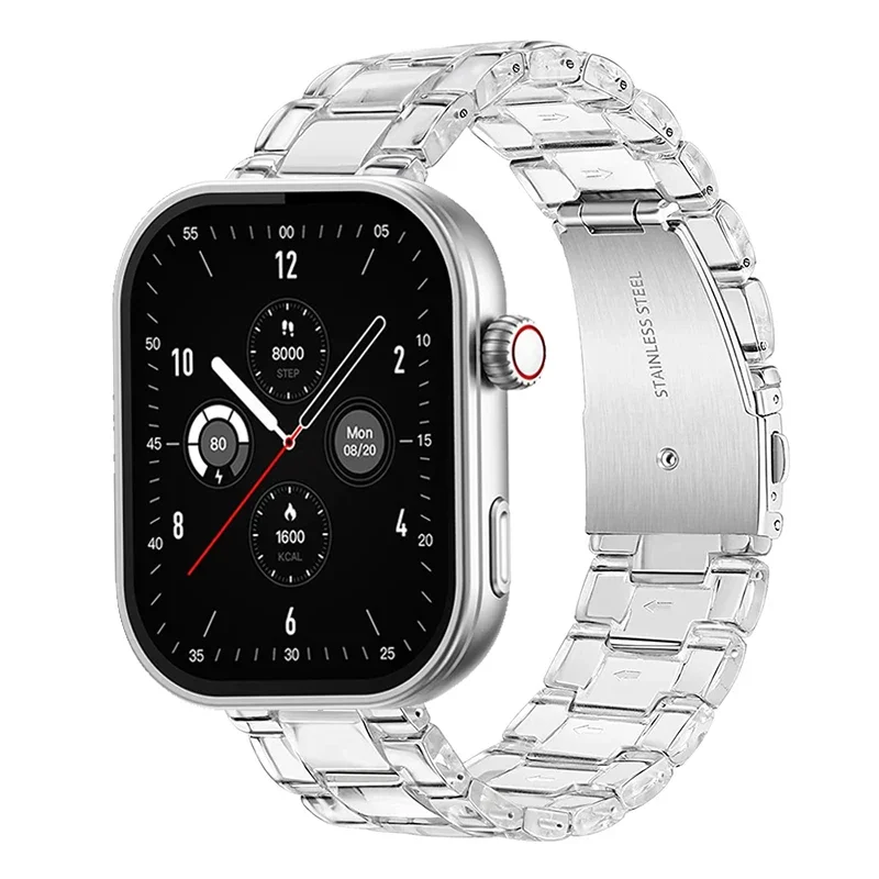 Dla Zeblaze Btalk Plus Przezroczysta bransoletka z żywicy Dla Zeblaze GTR 3 Pro Pasek do zegarka Correa reloj dla Zeblaze Vibe 7 Lite PRO Opaska na rękę