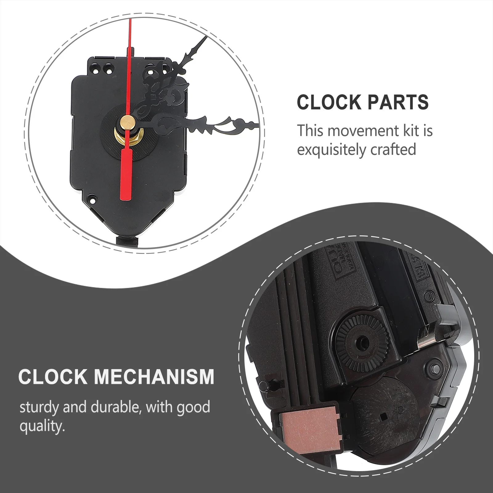 

1 set 1 Set Quartz Clock Movement Kit High-Quality Diy Wall Clock Mechanism Durable Replacement Parts Home Decor Repair Supplies