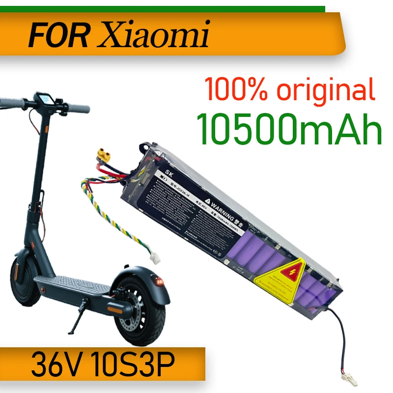 

VTET2025 Original 36V10500mAh Battery for Xiaomi M365 M356 M356Pro Special Battery Pack 36V Li-ion Battery Riding 40km Diy 18650