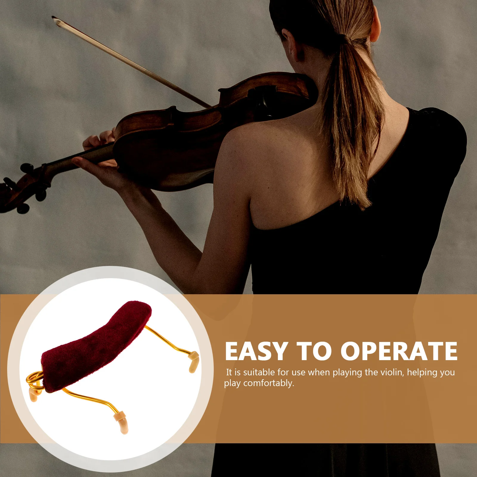 

Violin Shoulder Support High Grade Durable Simple Design Comfortable Playing Rest Professional Violin Accessory