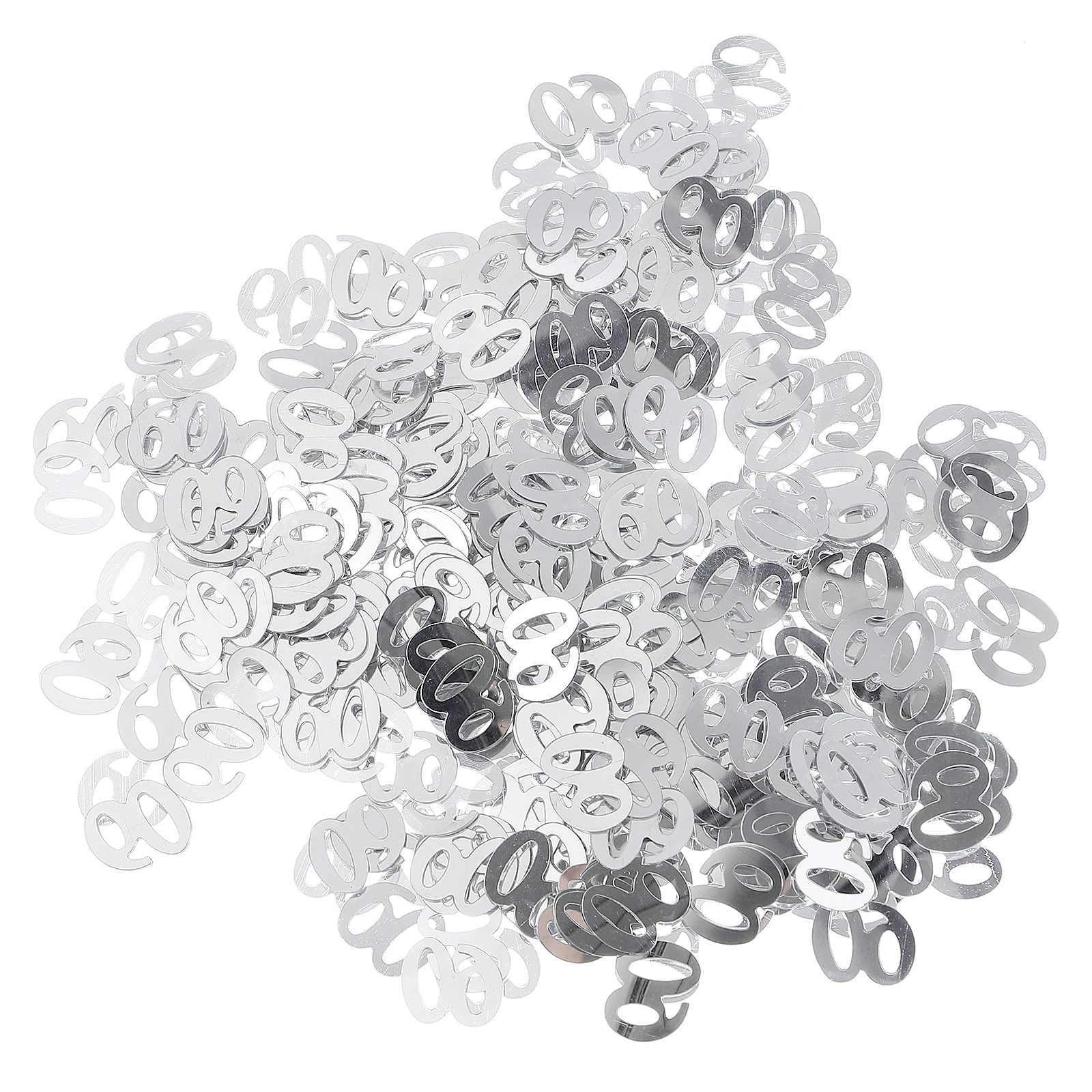 

1200pcs Sequin Confetti Bright Color Table Decoration Number Party Supplies Birthday Anniversary Festive Decor