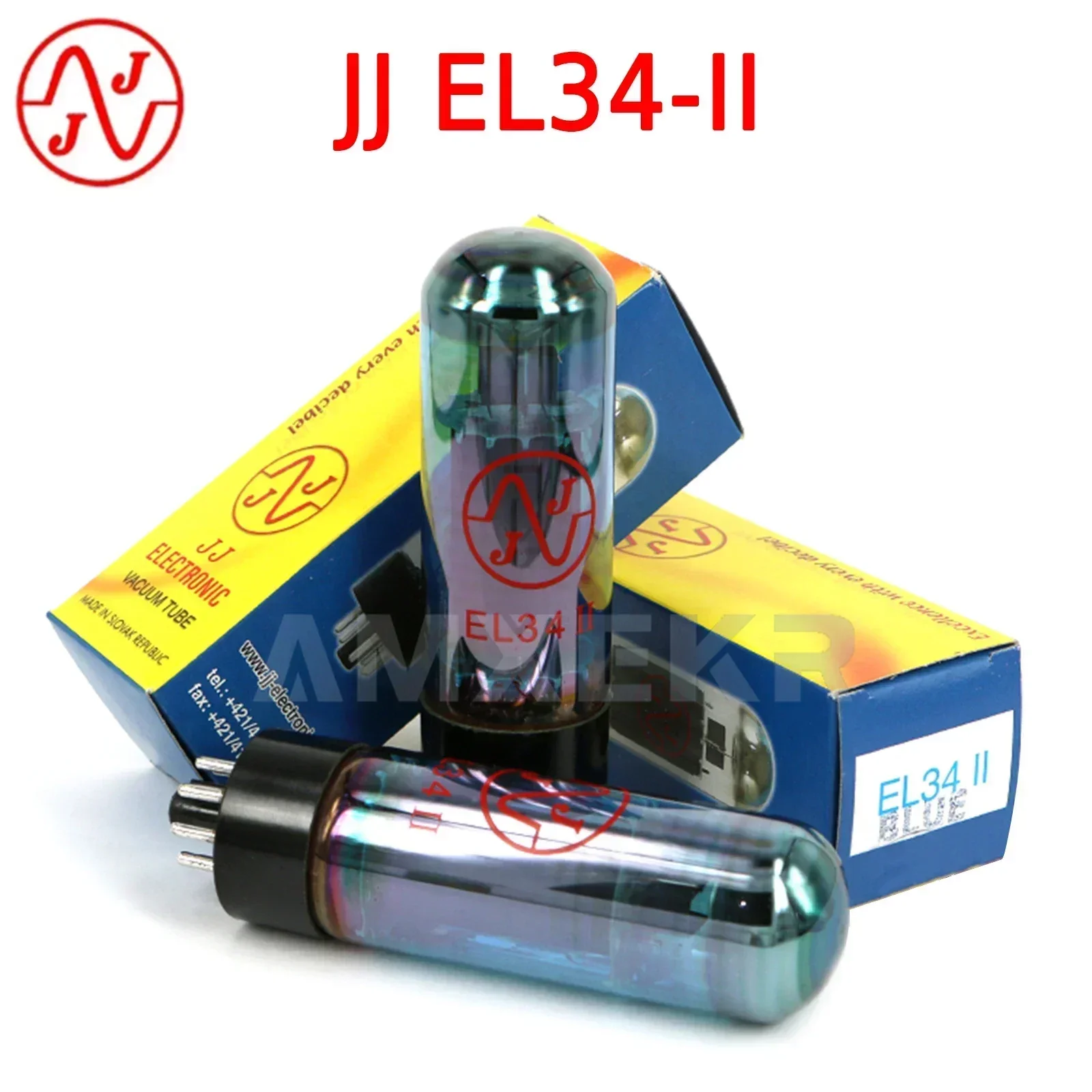 JJ EL34 Vacuum Tube Audio Valve Replace EL34-TII 6CA7 6P3P EL34 Power Tube DIY Amplifier Factory Test And Match