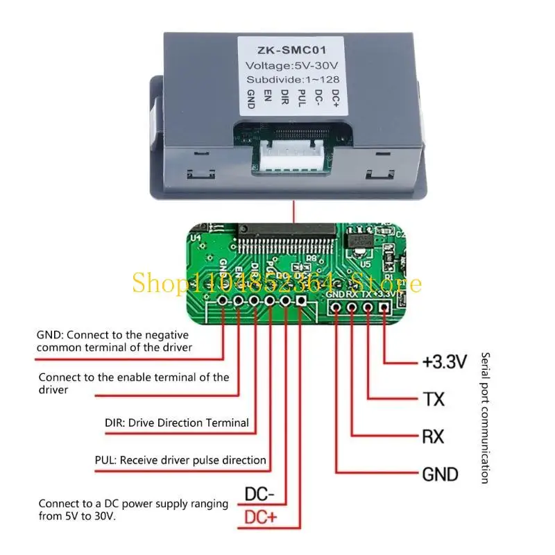 

652F Programmable Stepper Motor Controllers Module Adjustable Speed Distance Setting