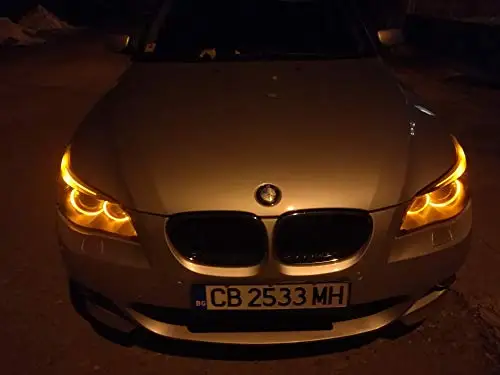 5w Amber Yellow LED Angel Eye Blubs Halo Ring Light Error Free for bmw E39 E60 E63 E65 E66 E83 M5 X3 X5 E53