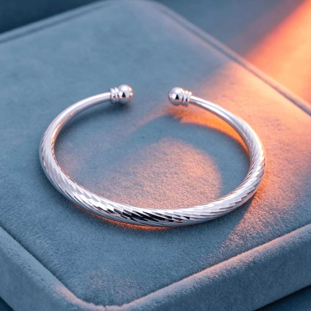 Hot Y2k Style Niche Jewelry 925 Sterling Silver Cuff Bangles for Women Exquisite Bracelets Fashion Wedding Party Birthday Gifts