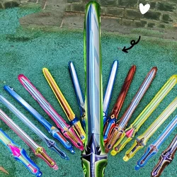 24Pcs Mixed Birthday Party Balloon Decoration Inflatable Sword Celebrate Refueling Stick Balloon Cheering Rave Festival Balloons