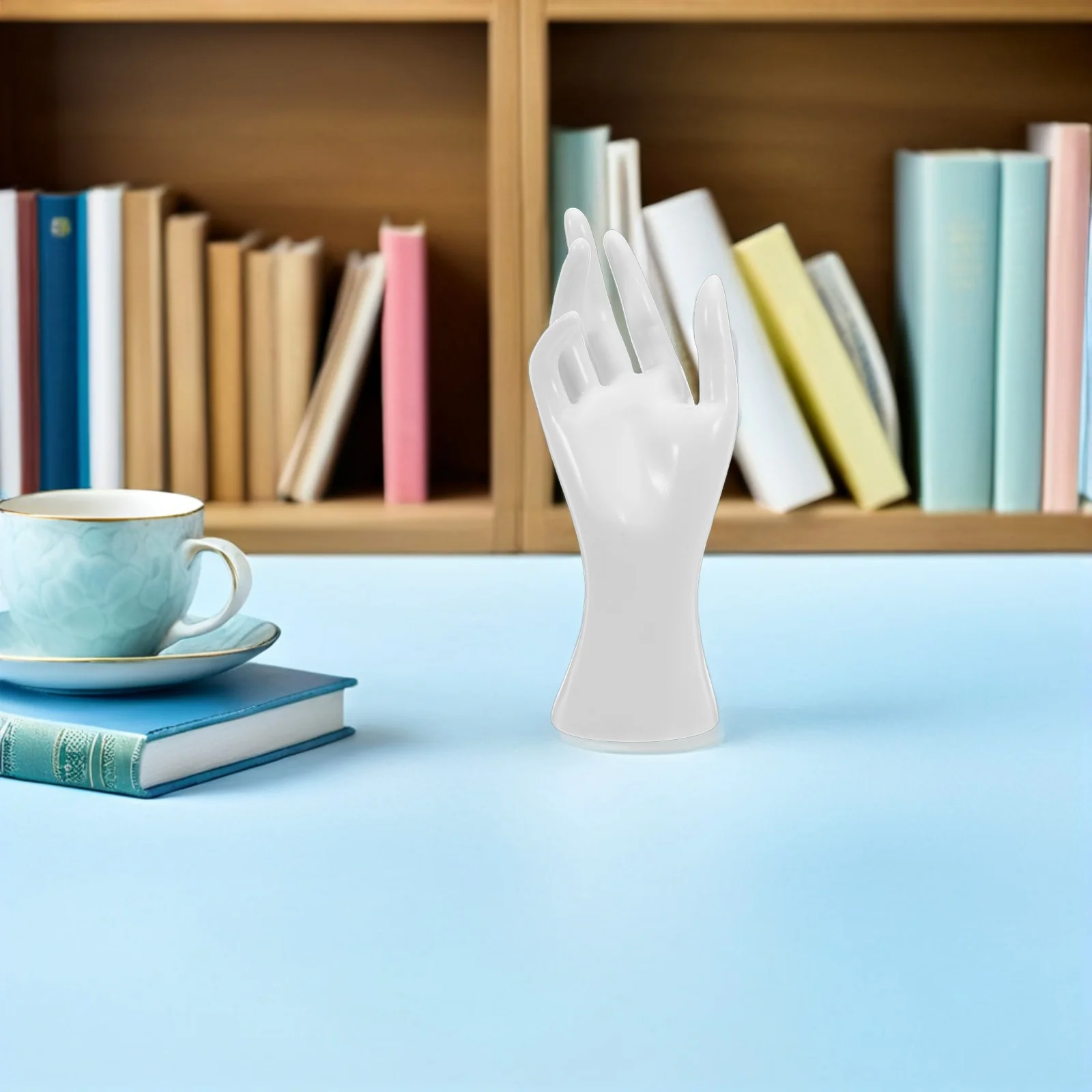 

2Pcs Female Mannequin Hand Jewelry Display Props Easy Setup Elegant Showcase for Rings Bracelets Watches White