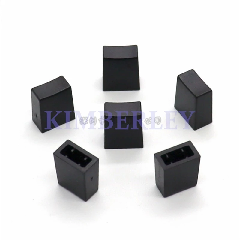 10 Piece Tap The Switch Cap Black Key Cap Fine Adjustment Plastic Key Cap 6 X 6 Square Hole 3.2MM