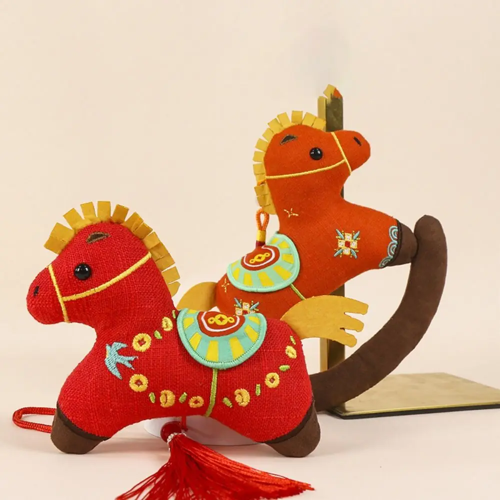 

Cute 2026 New Year Pendant Horse Hanging Bag Pendant Lucky Red Spring Festival Decor for Living Room