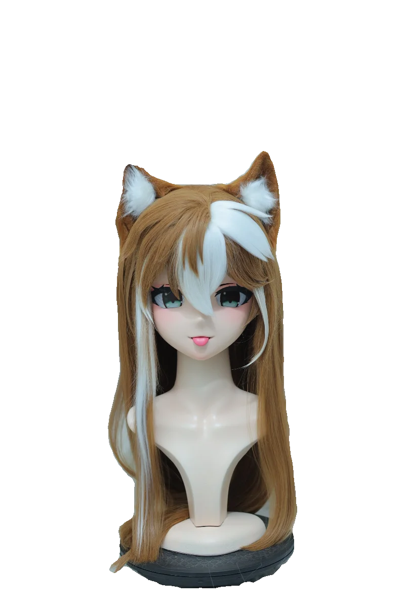 

(NFD-19-010) Customize Character Female/Girl Resin Kig Full Head With Lock Anime Cosplay Japanese Anime Kigurumi Mask