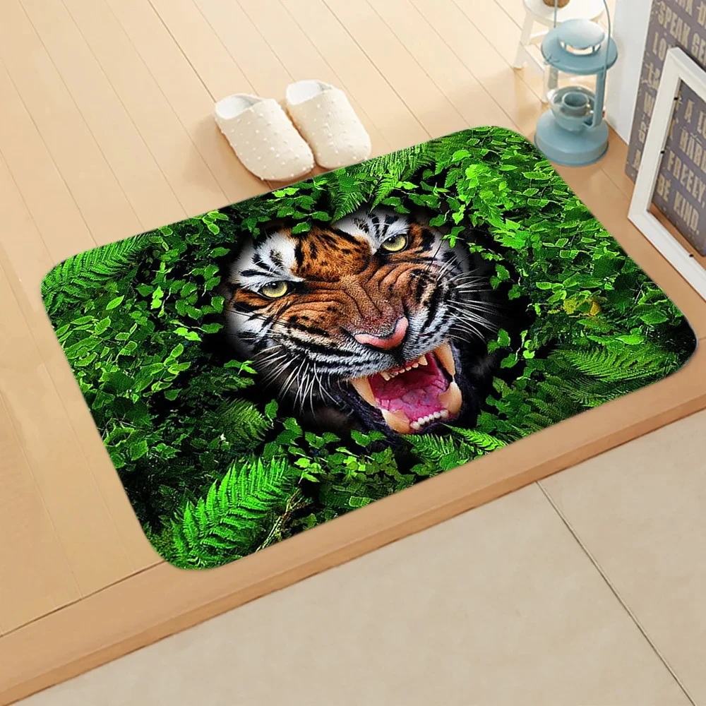 3D Peeping in The Grass Print Carpet Hallway Kitchen Floor Mat Home Decor Living Room Carpet Non-Slip Bathroom Bedroom Rug