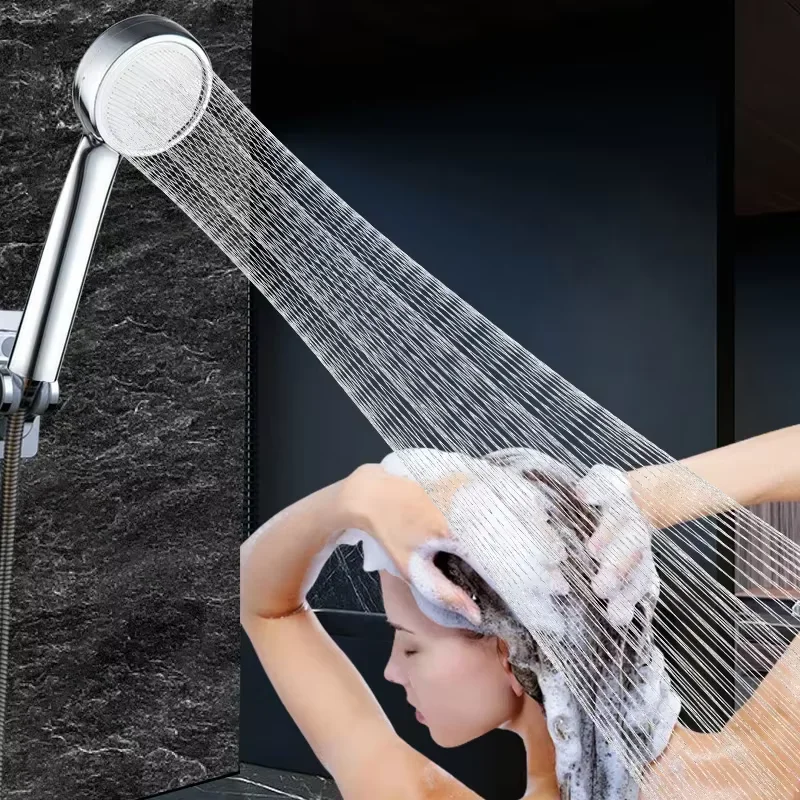 EHEH Turbo SPA Shower Head High Pressure Water Saving Pressurized ShowerHead Body Jet Shower ABS Chrome Bathroom Accessories