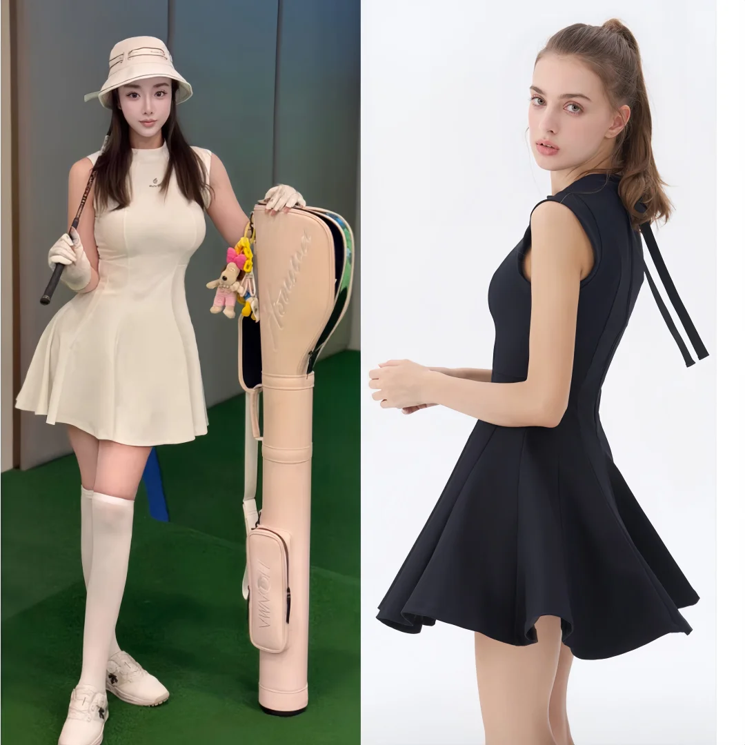 

KINGLOY Golf женское летнее новое платье, модная спортивная юбка, одежда для похудения, женский комплект для спорта и отдыха на открытом воздухе