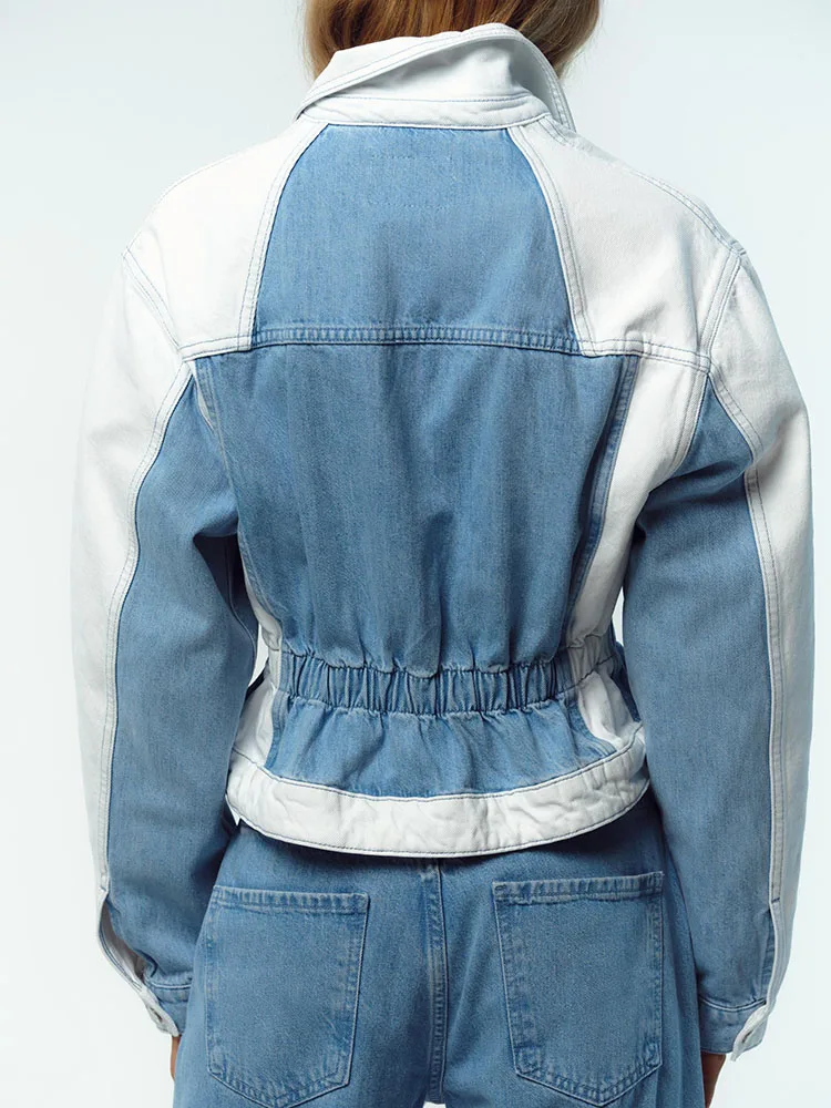 معطف جاكيت نسائي جديد مجموعة الخريف جينز متوسط الخصر إطلاق صيف 2025 أزياء عرقية عصرية للنساء