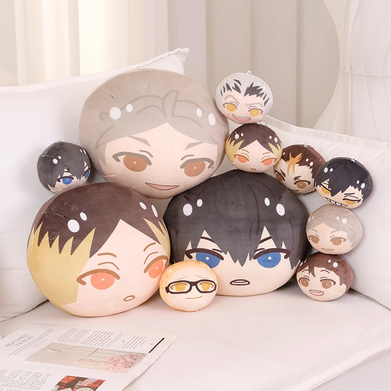 Cute Haikyuu Plush Toy Shoyo Hinata Oikawa Tooru Kozume Kenma Plushies Lovely Doll Bag Pendant Throw Pillow Birthday Gifts