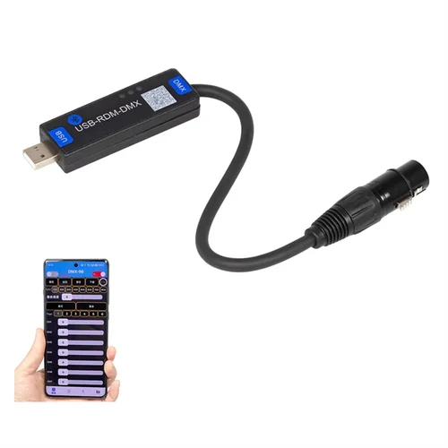 Imagen 1 del producto ELECT-Dialer remoto USB-RMD-DMX Aplicación móvil Controlador inalámbrico Iluminación de escenario Mini consola