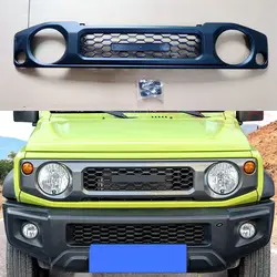For Suzuki Jimny JB64 JB74 2018-2020 Grill Mesh Racing Grills Car Black Honeycomb Mesh Front Grille Cover Car Accessories