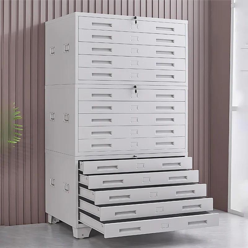 Organizer Drawer Office Closet Furniture Home Metal Cabinet Filing Cabinets Storage Accesories Safe Iron File White Medicine