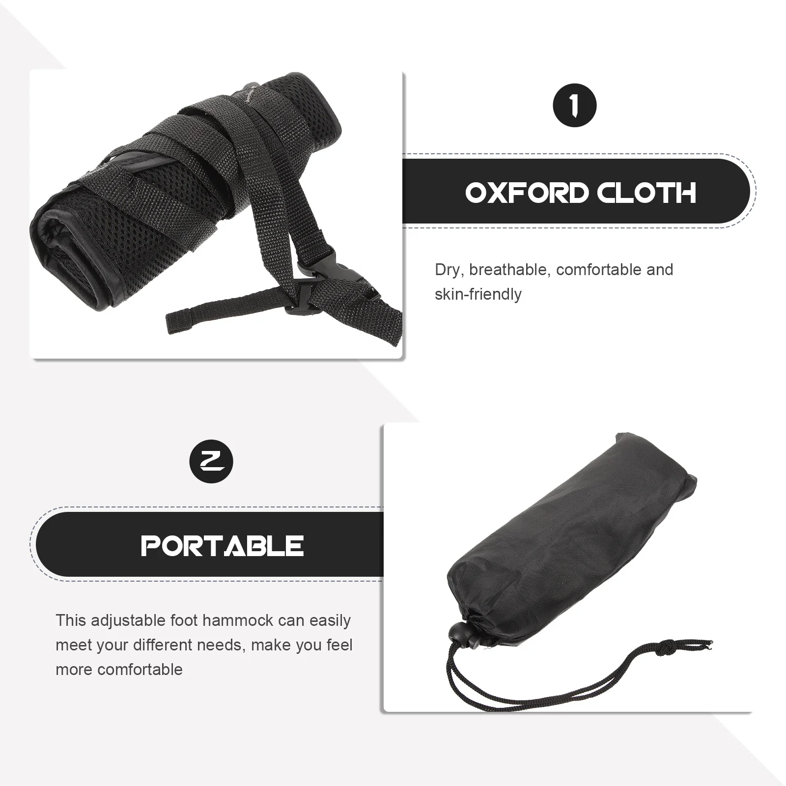 

Airplane Footrest Adjustable Comfortable Breathable Foot Hammock for Travel Flight Ergonomic Foot Sling Plane Travel Essentials