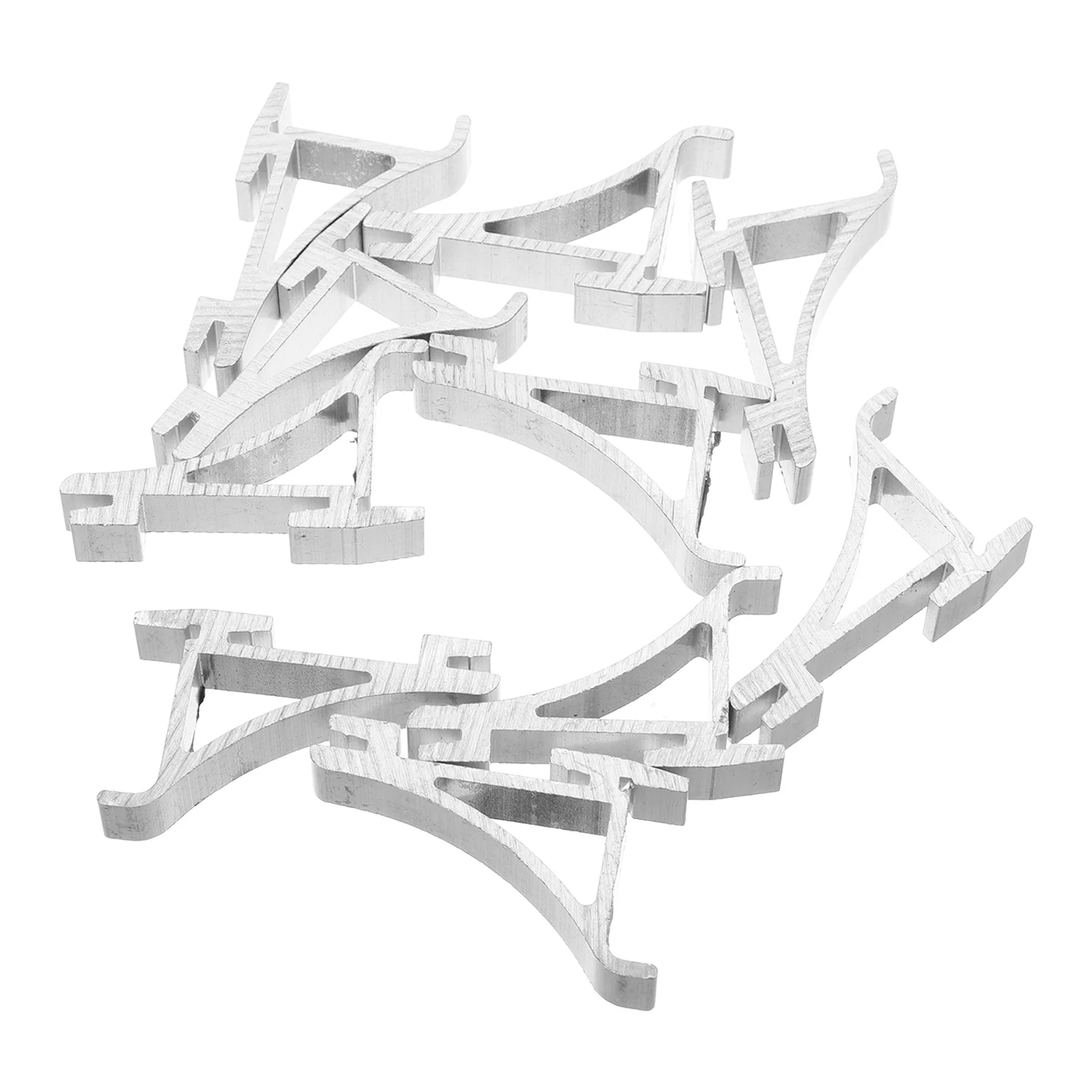 

10Pcs Aluminum Refrigerator Shelf Clip Large Heavy Duty Hooks Sturdy Fixing Clamp for Freezer Refrigerator Organization