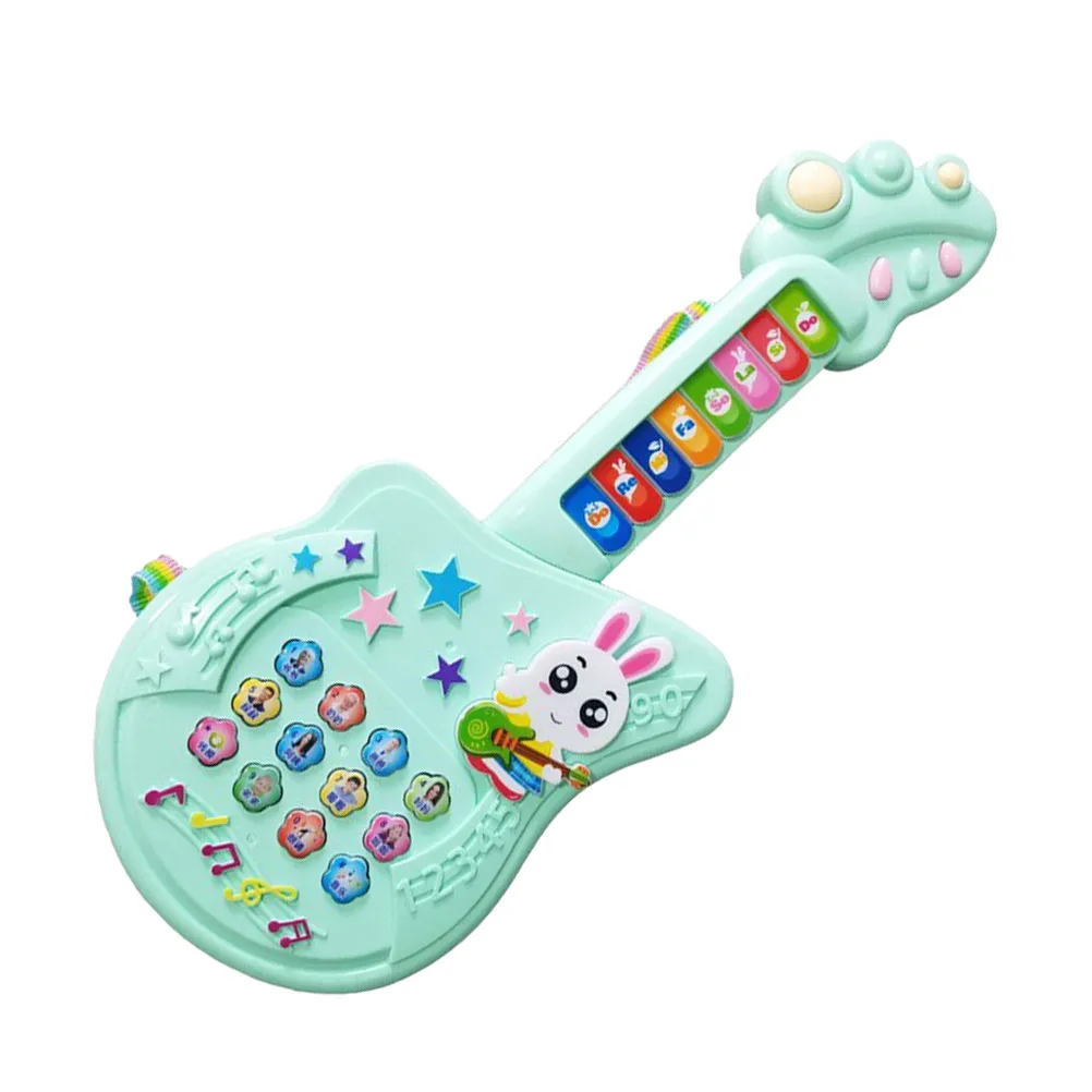 

Cartoon Electric Musical Guitar for Children Colorful Lightweight Baby Musical Learning Plaything Early Educational Instrument
