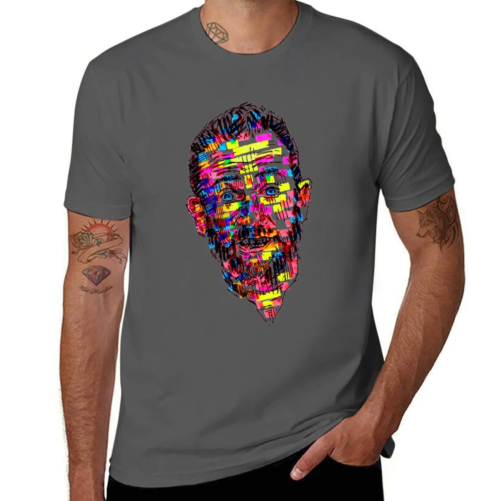 A Portrait Of Alex Horne T-Shirt man t shirt plus size tops clothes for men