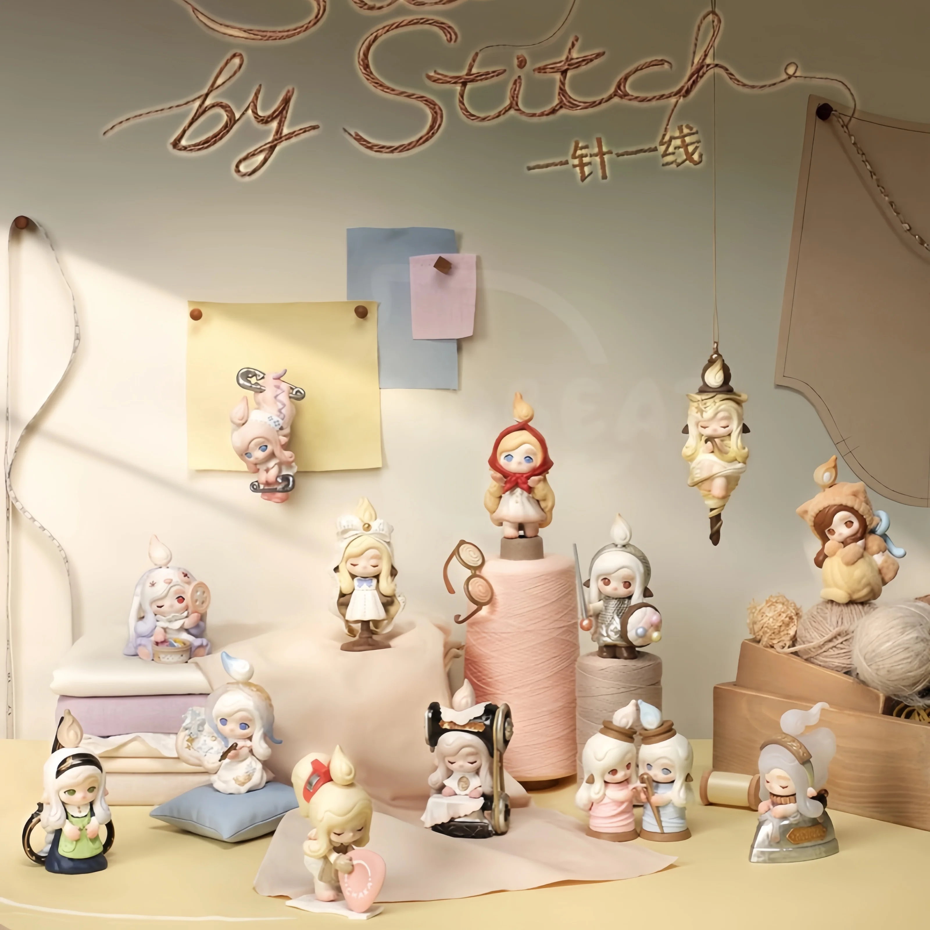 POP MART CHAKA Серия Stitch By Stitch: Загадочная коробка-сюрприз, игрушки-сюрпризы, фигурки, украшения для дома, куклы, модели, подарки для девочек